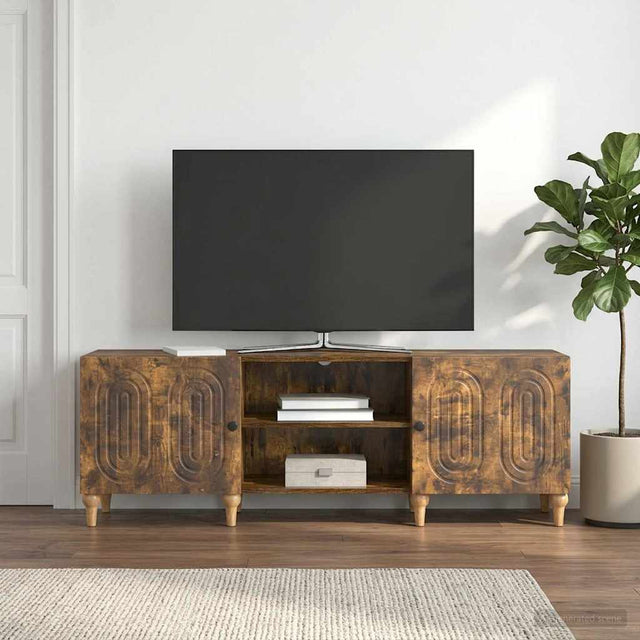 Vidaxl tv-kast 150 x 31 x 50 cm gerookt eiken bewerkt hout