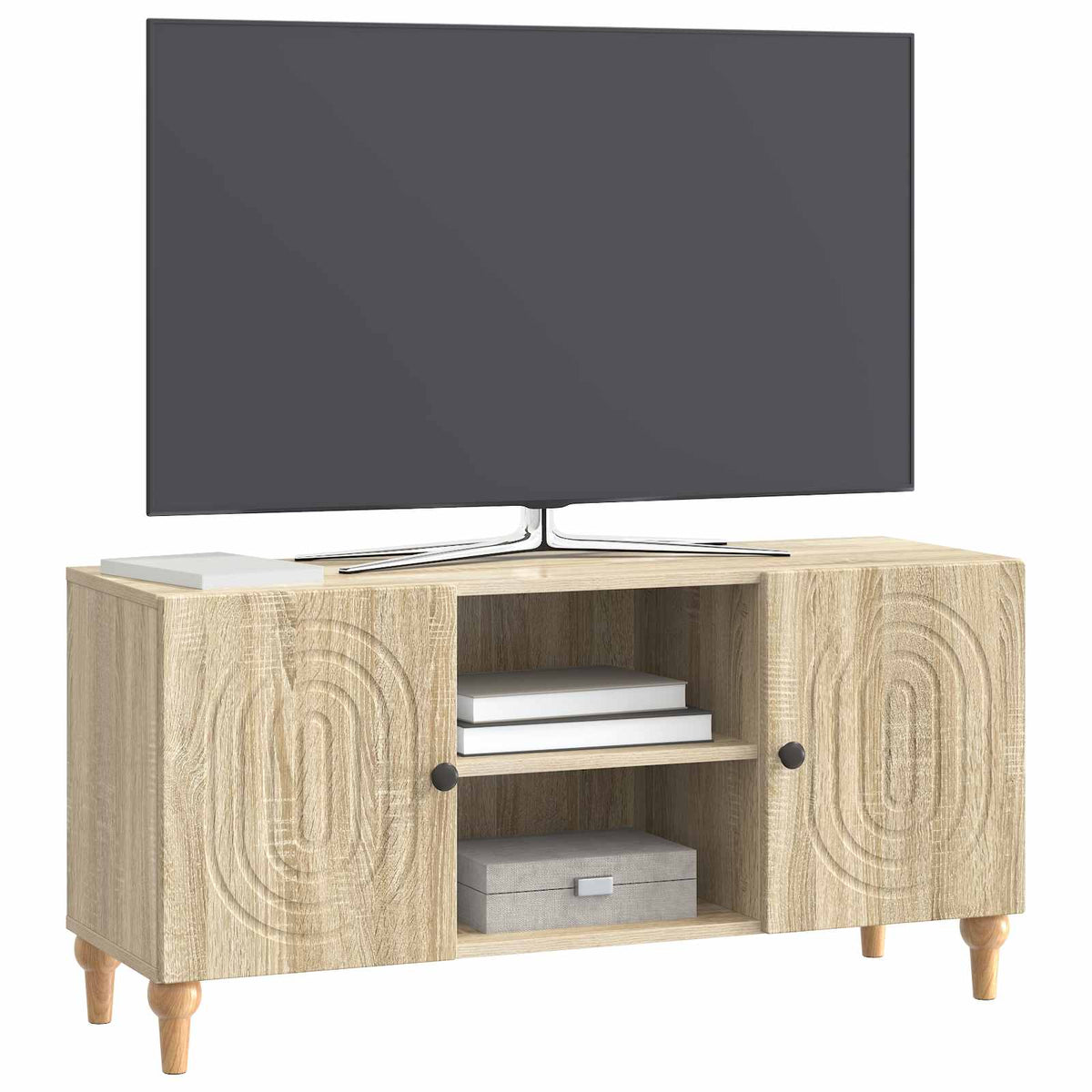 Vidaxl tv-kast sonoma eiken 102 x 34,5 x 50 cm bewerkt hout