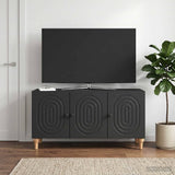 Vidaxl tv-kast 99 x 34,5 x 50 cm zwart bewerkt hout