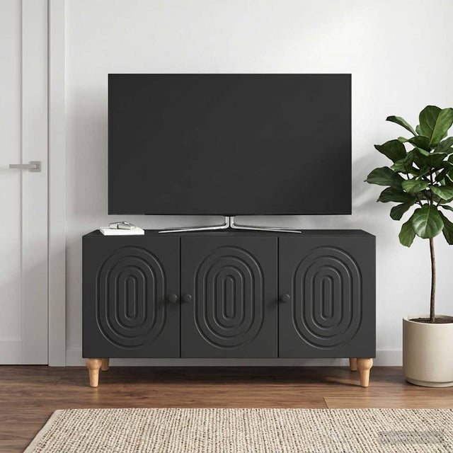 Vidaxl tv-kast 99 x 34,5 x 50 cm zwart bewerkt hout