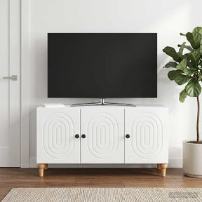 Vidaxl tv-kast 99 x 34,5 x 50 cm hoogglans wit bewerkt hout