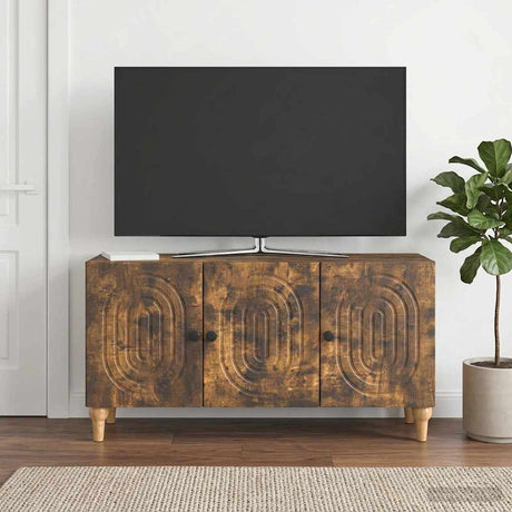 Vidaxl tv-kast 99 x 34,5 x 50 cm gerookt eiken bewerkt hout