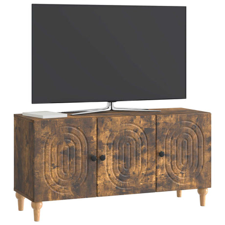 Vidaxl tv-kast 99 x 34,5 x 50 cm gerookt eiken bewerkt hout