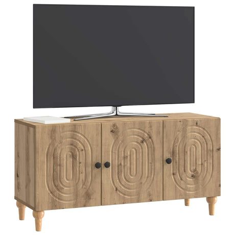 Vidaxl tv-kast 99 x 34,5 x 50 cm artisanaal eiken bewerkt hout