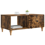 Vidaxl salontafel gerookt eiken 90 x 50 x 40 cm bewerkt hout