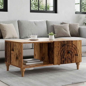 Vidaxl salontafel oud hout 90 x 50 x 40 cm bewerkt hout