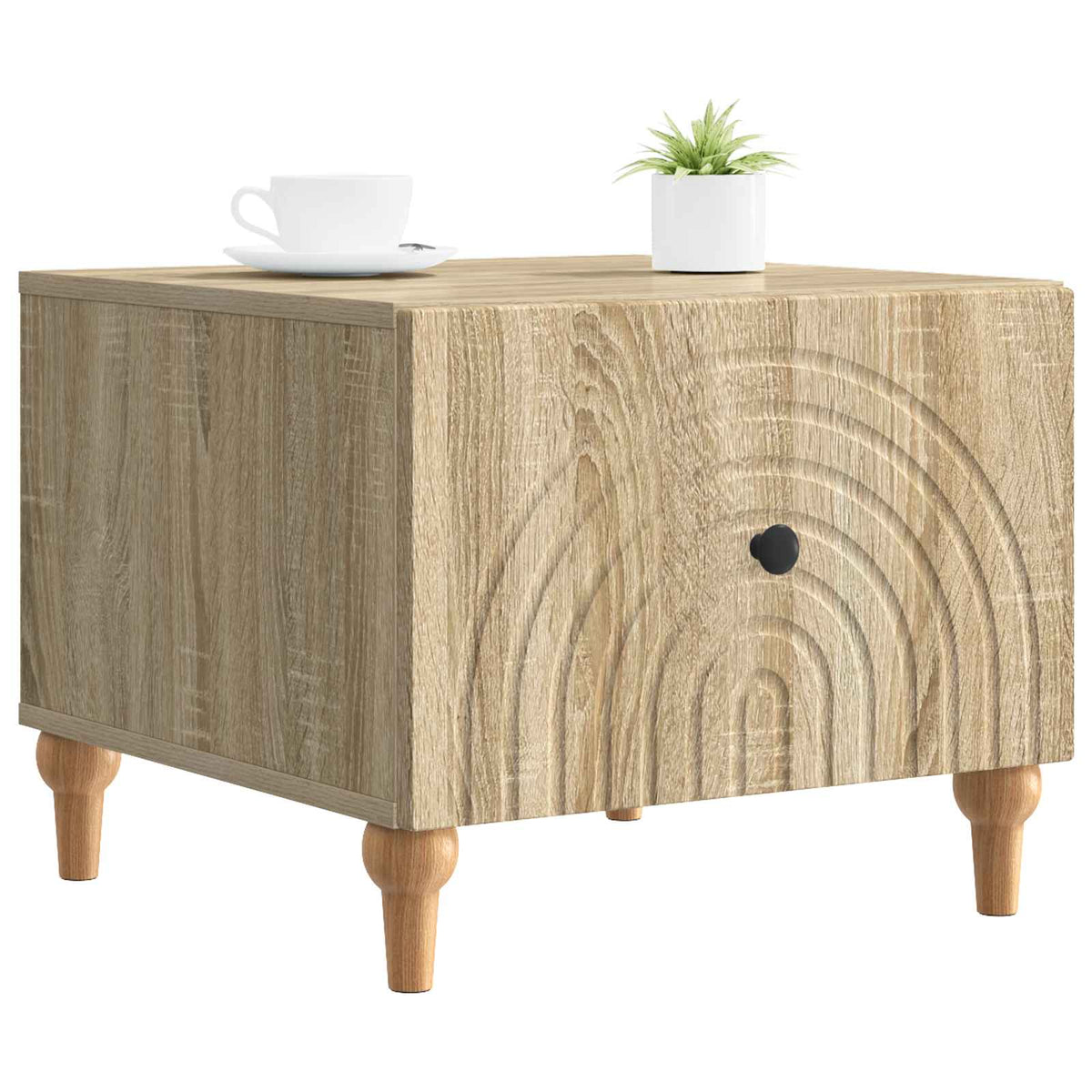 Vidaxl salontafel met lade sonoma eiken 49 x 50 x 40 cm bewerkt hout