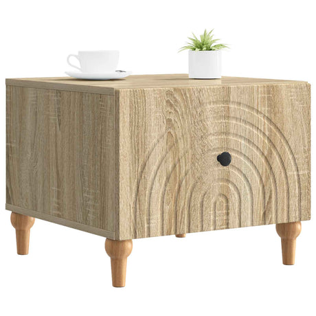Vidaxl salontafel met lade sonoma eiken 49 x 50 x 40 cm bewerkt hout