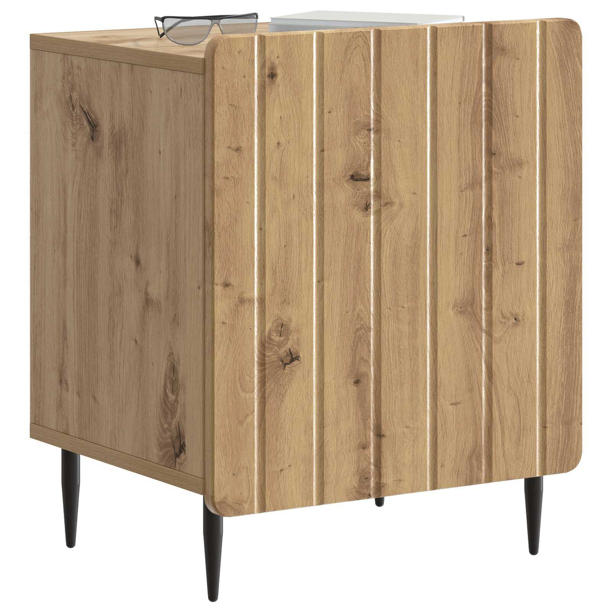 Vidaxl nachtkastje 2 st artisanaal eiken 43 x 34,5 x 52 cm