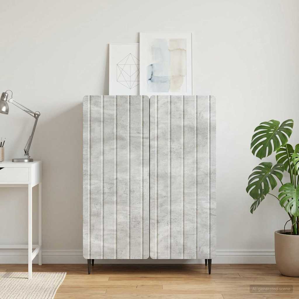 Vidaxl dressoir betongrijs 66 x 34,5 x 92 cm bewerkt hout