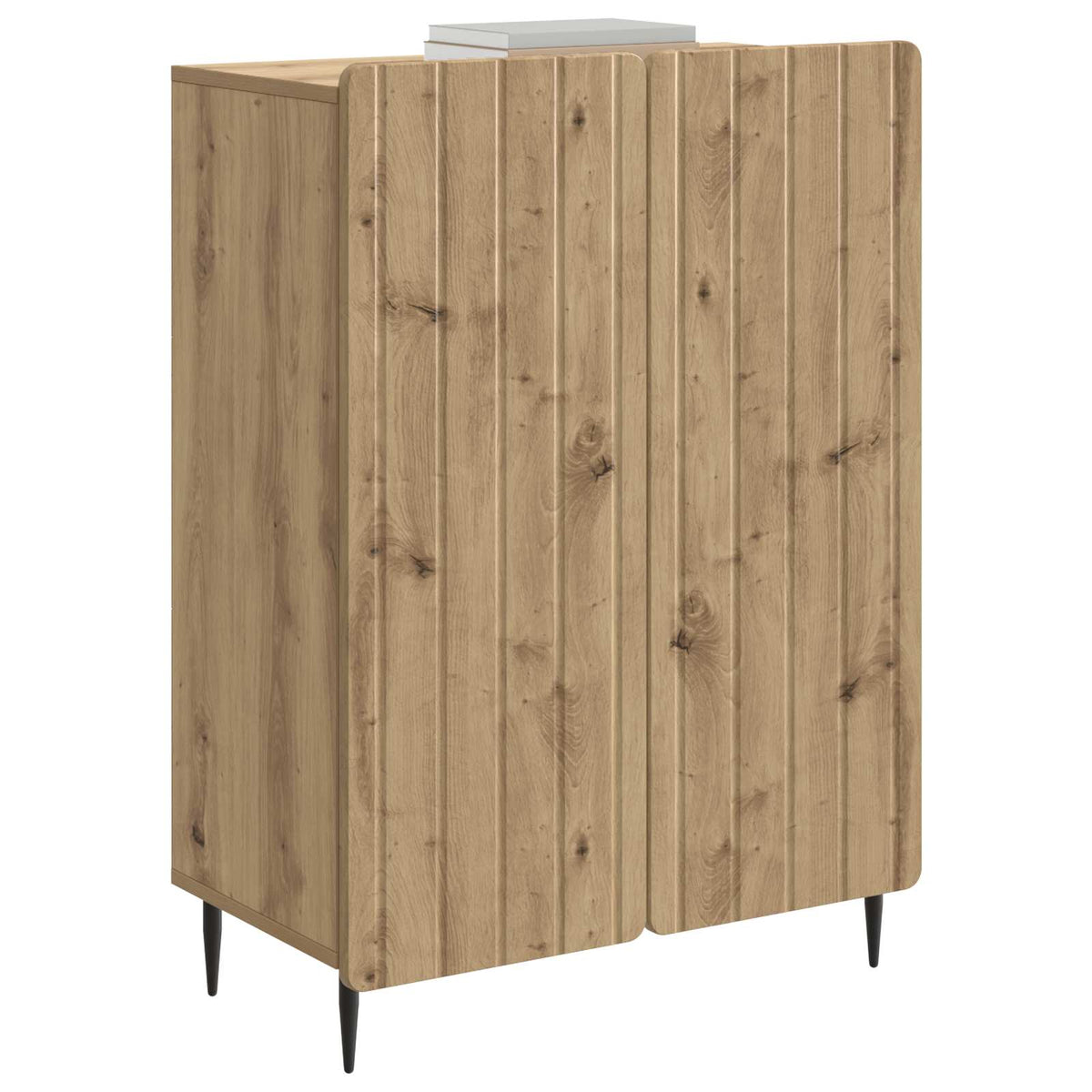 Vidaxl dressoir artisanaal eiken 66 x 34,5 x 92 cm bewerkt hout