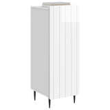 Vidaxl dressoir hoogglans wit 34,5 x 33 x 92 cm bewerkt hout