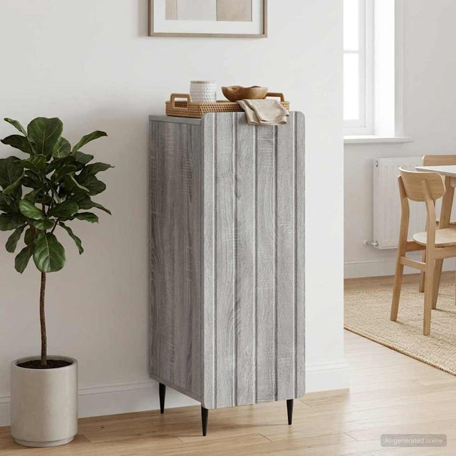 Vidaxl dressoir grijs sonoma 34,5 x 33 x 92 cm bewerkt hout