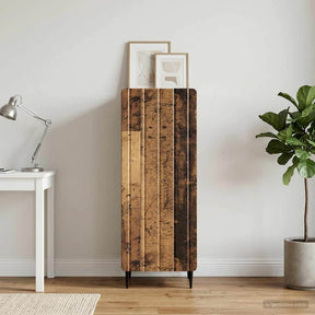 Vidaxl dressoir oud hout 34,5 x 33 x 92 cm bewerkt hout