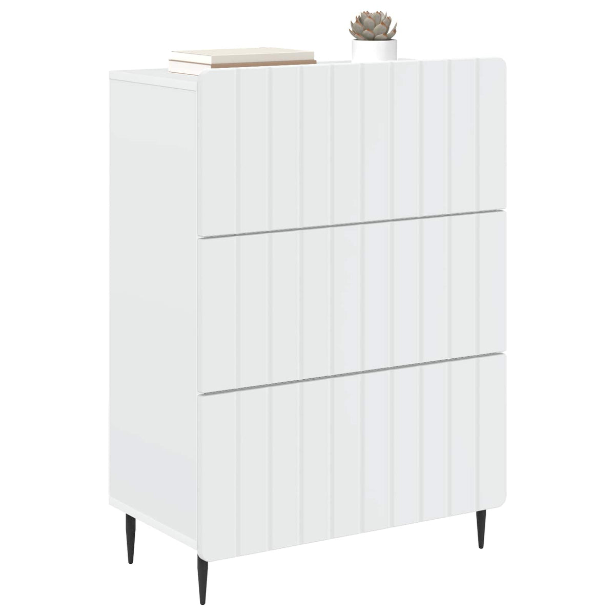 Vidaxl ladenkast wit 66 x 34,5 x 92 cm bewerkt hout