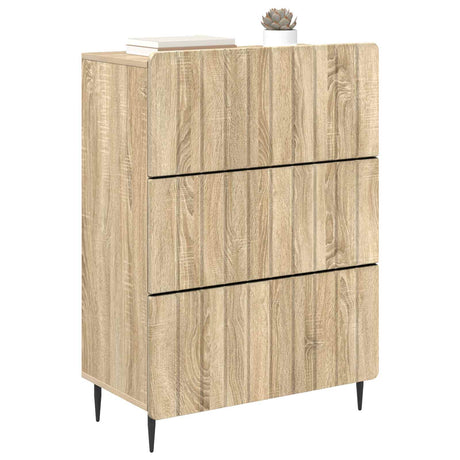 Vidaxl ladenkast 66 x 34,5 x 92 cm bewerkt hout sonoma eiken