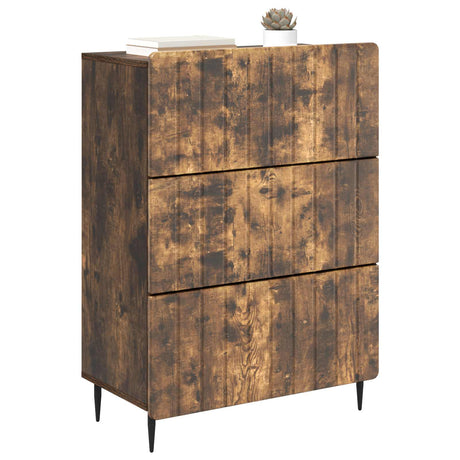 Vidaxl ladenkast 66 x 34,5 x 92 cm bewerkt hout gerookt eiken