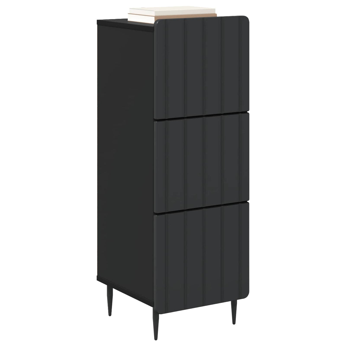 Vidaxl ladenkast 33 x 34,5 x 92 cm bewerkt hout zwart