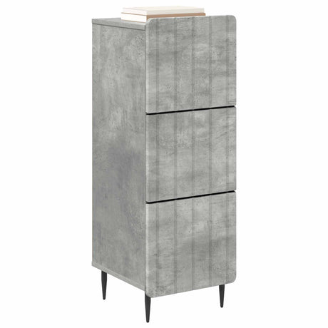 Vidaxl ladenkast 33 x 34,5 x 92 cm bewerkt hout betongrijs