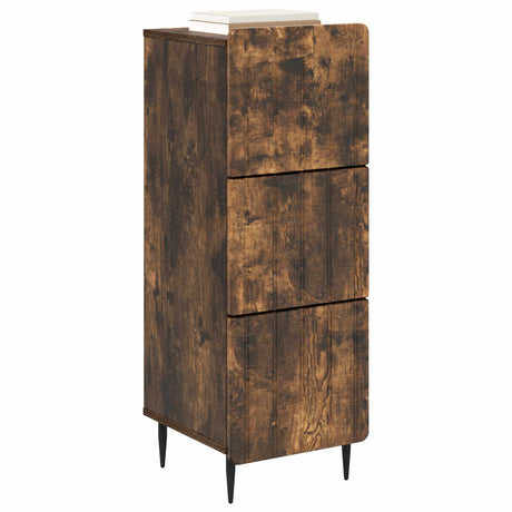 Vidaxl ladenkast 33 x 34,5 x 92 cm bewerkt hout gerookt eiken