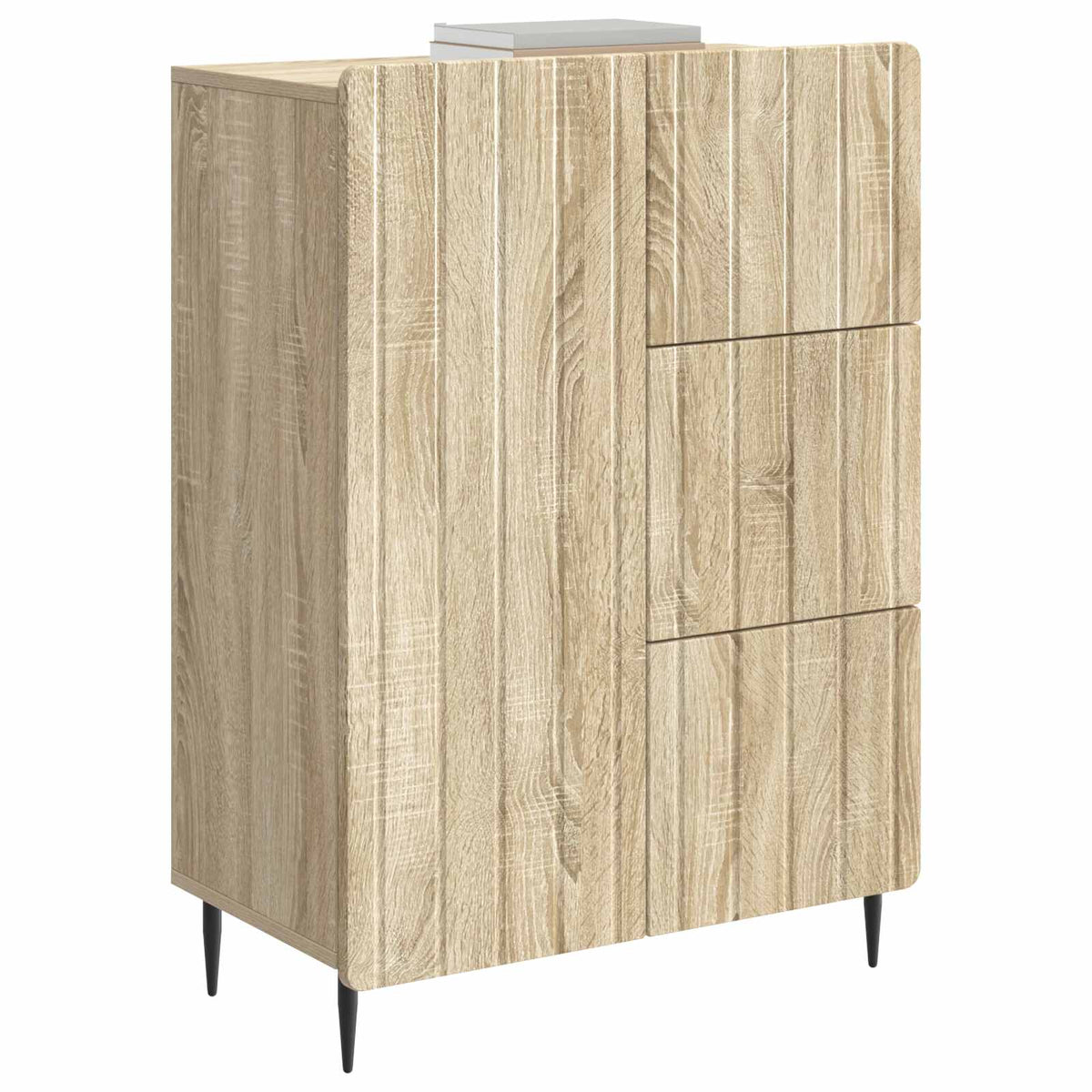 Vidaxl dressoir sonoma eiken 66 x 34,5 x 91,5 cm bewerkt hout