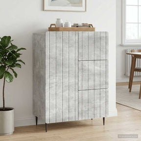 Vidaxl dressoir betongrijs 66 x 34,5 x 91,5 cm bewerkt hout