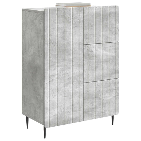 Vidaxl dressoir betongrijs 66 x 34,5 x 91,5 cm bewerkt hout