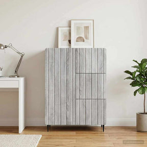 Vidaxl dressoir grijs sonoma 66 x 34,5 x 91,5 cm bewerkt hout