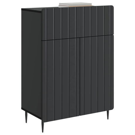 Vidaxl dressoir zwart 66 x 34,5 x 92 cm bewerkt hout