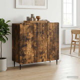 Vidaxl dressoir gerookt eiken 89 x 34,5 x 82 cm bewerkt hout