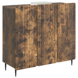 Vidaxl dressoir gerookt eiken 89 x 34,5 x 82 cm bewerkt hout