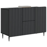 Vidaxl dressoir met lade zwart 89 x 34,5 x 62 cm bewerkt hout