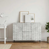 Vidaxl dressoir met lade betongrijs 89 x 34,5 x 62 cm bewerkt hout