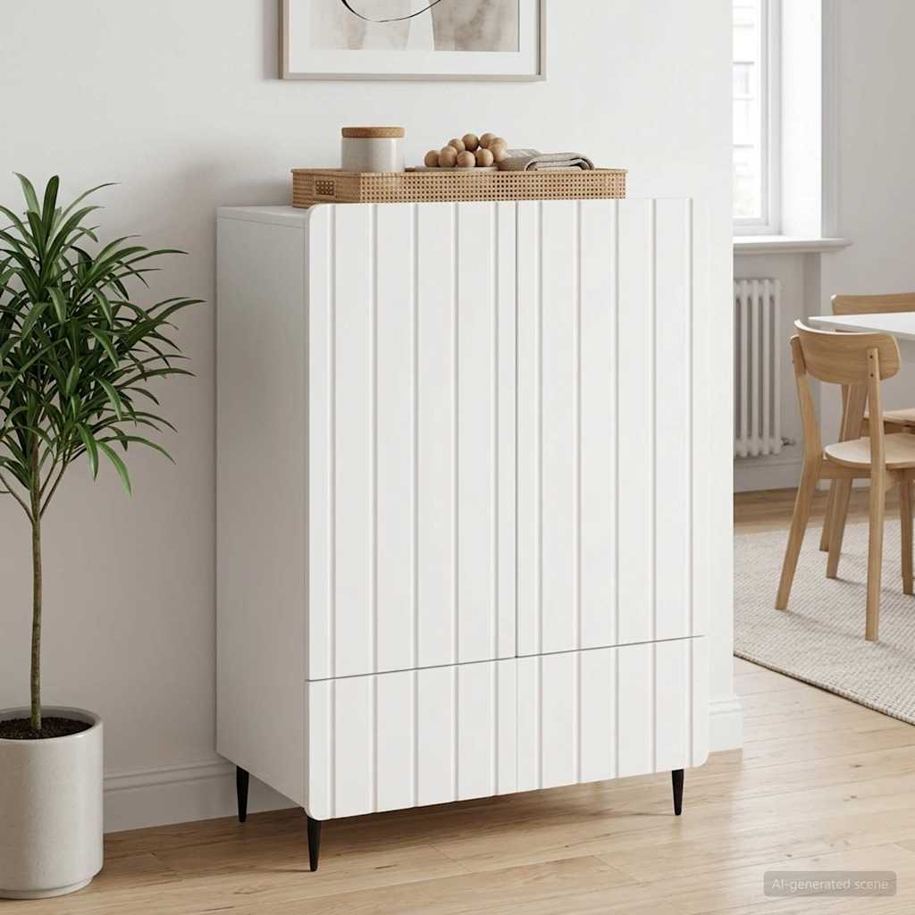Vidaxl dressoir wit 66 x 34,5 x 97 cm bewerkt hout