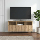 Vidaxl tv-kast 102 x 34,5 x 50 cm artisanaal eiken bewerkt hout
