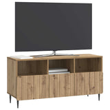 Vidaxl tv-kast 102 x 34,5 x 50 cm artisanaal eiken bewerkt hout