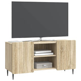 Vidaxl tv-kast 102 x 34,5 x 52 cm sonoma eiken bewerkt hout