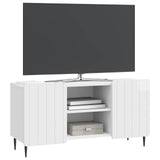 Vidaxl tv-kast 102 x 34,5 x 52 cm hoogglans wit bewerkt hout