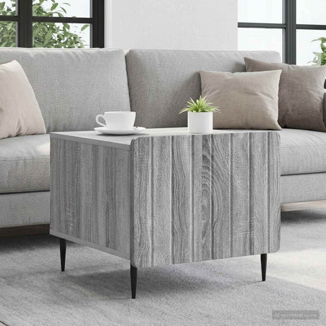 Vidaxl salontafel met lade grijs sonoma 49 x 50 x 42 cm bewerkt hout