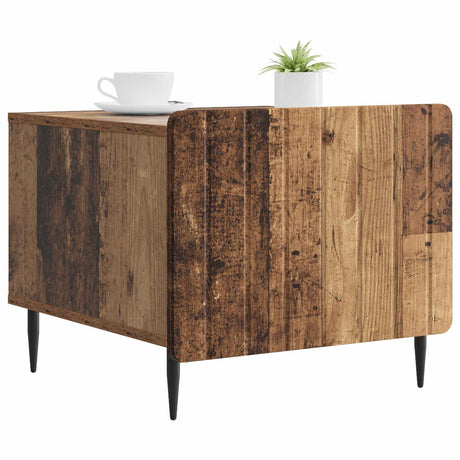 Vidaxl salontafel met lade oud hout 49 x 50 x 42 cm bewerkt hout