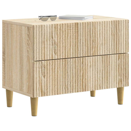 Vidaxl nachtkastje sonoma eiken 62 x 34,5 x 48 cm bewerkt hout