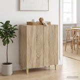 Vidaxl dressoir sonoma eiken 66 x 34,5 x 90 cm bewerkt hout