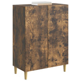 Vidaxl dressoir gerookt eiken 66 x 34,5 x 90 cm bewerkt hout