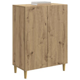 Vidaxl dressoir artisanaal eiken 66 x 34,5 x 90 cm bewerkt hout