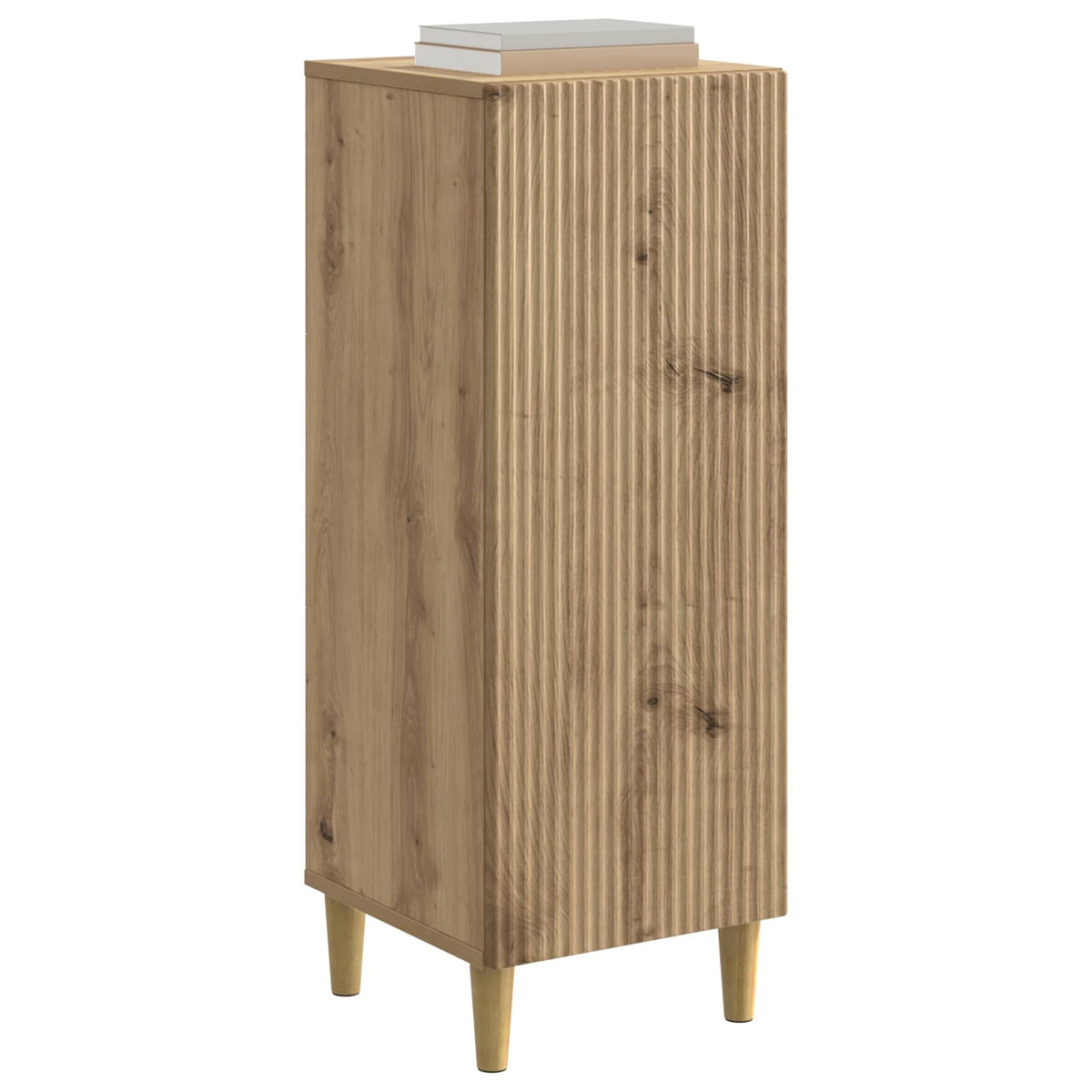 Vidaxl dressoir artisanaal eiken 33 x 34,5 x 90 cm bewerkt hout