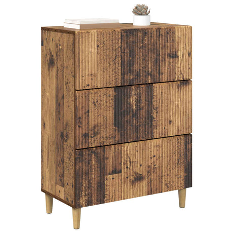 Vidaxl ladenkast 66 x 34,5 x 90 cm bewerkt hout oud hout