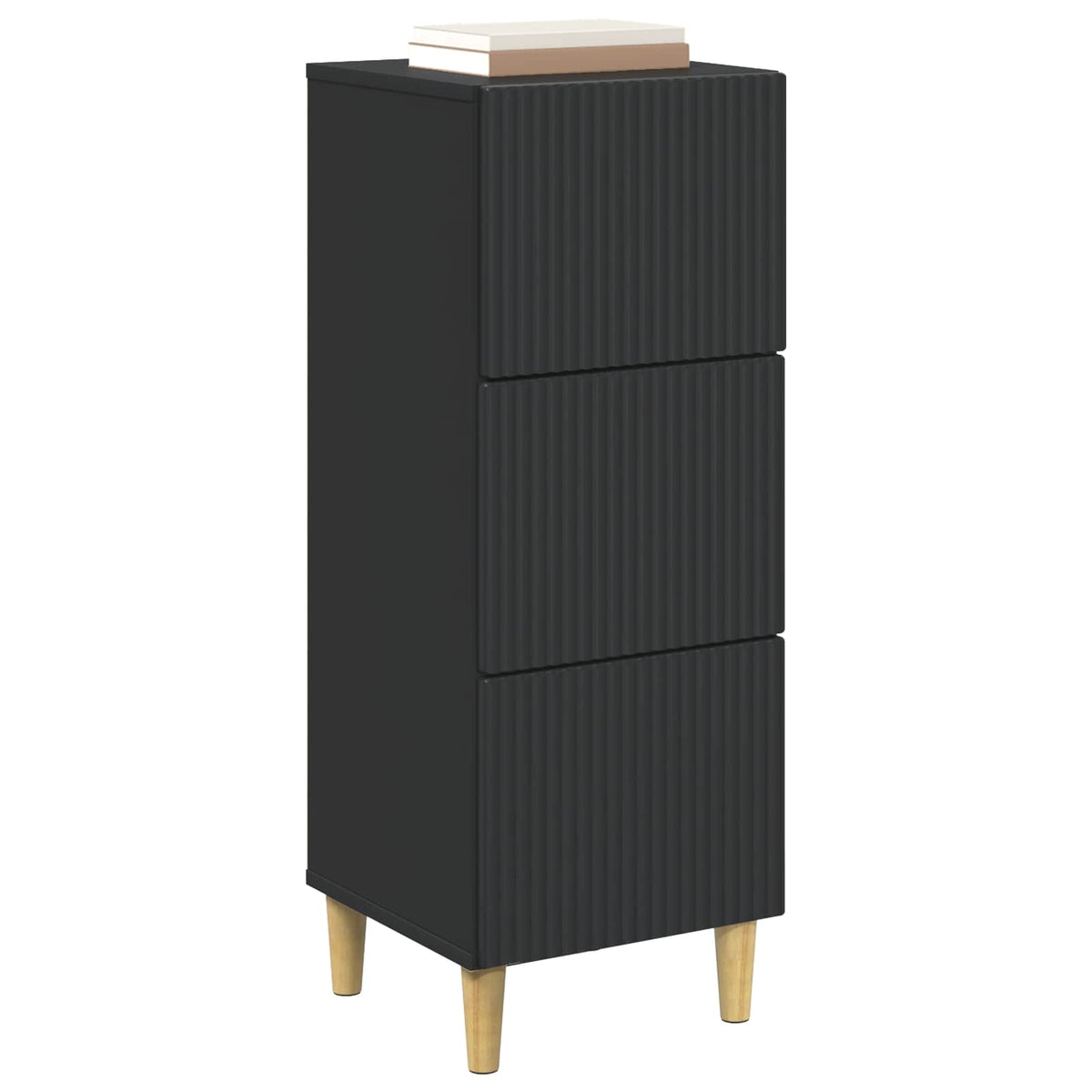 Vidaxl ladenkast zwart 33 x 34,5 x 90 cm bewerkt hout