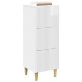 Vidaxl ladenkast hoogglans wit 33 x 34,5 x 90 cm bewerkt hout