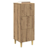 Vidaxl ladenkast 33 x 34,5 x 90 cm bewerkt hout artisanaal eiken
