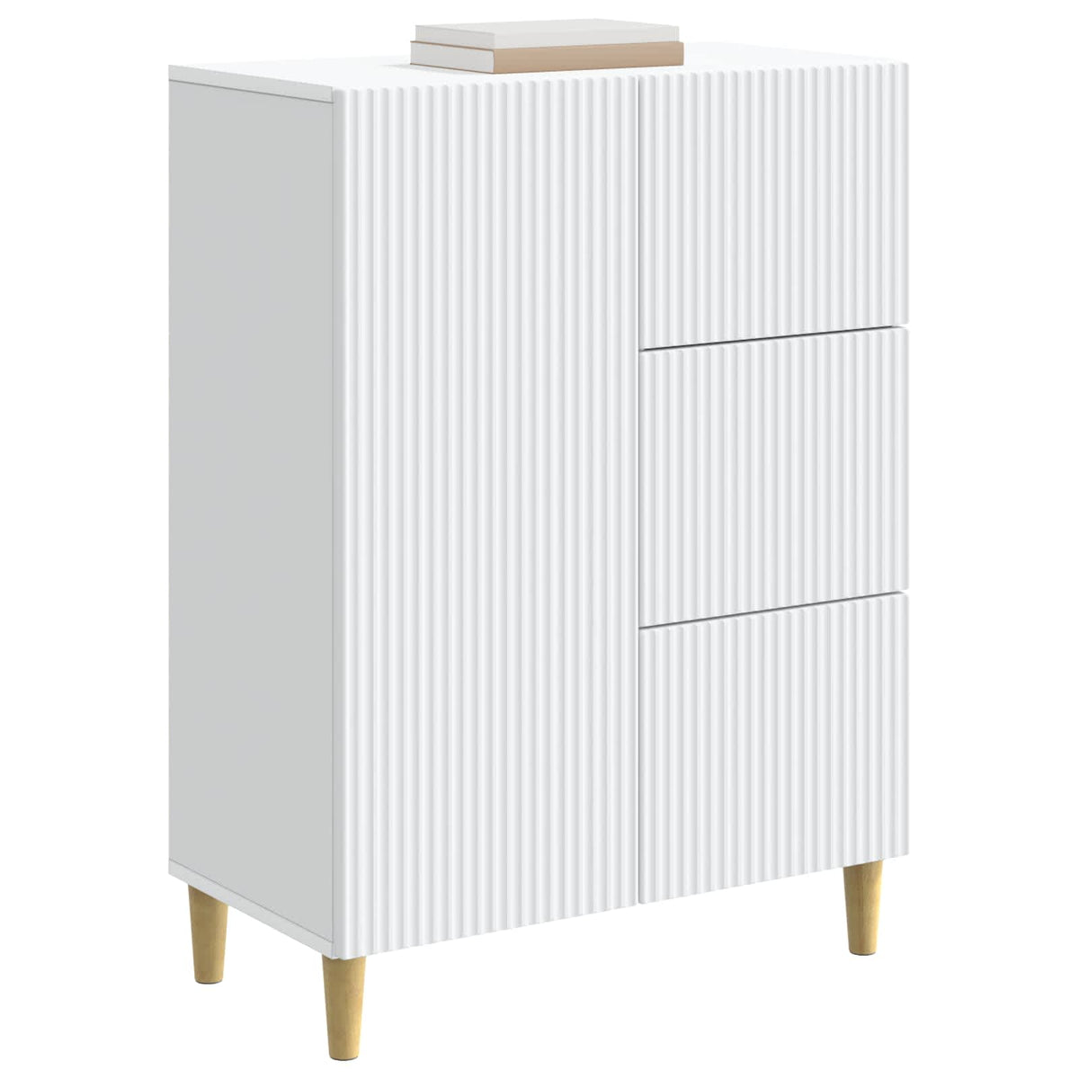 Vidaxl dressoir wit 66 x 34,5 x 90 cm bewerkt hout